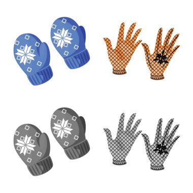 Siluet ve güvenlik işareti vektör Illustration. Hisse senedi için konfor ve siluet vektör simge topluluğu.