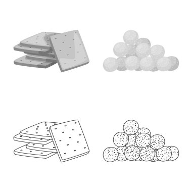 Yalıtılmış nesne üye bar ve Oktoberfest. Oktoberfest ve hisse senedi için pişirme vektör simgesi ayarla.