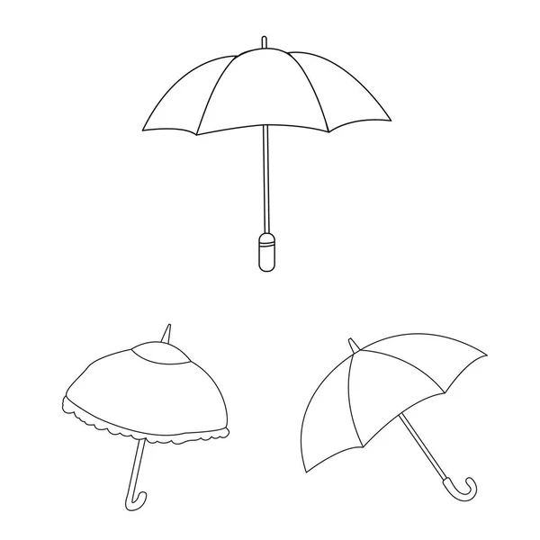 Desenho vetorial da estação e símbolo aberto. Conjunto de sazonalidade e ilustração do vetor de estoque de segurança . —  Vetores de Stock