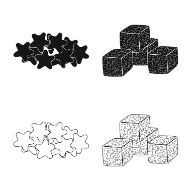 Oktoberfest ve çubuğu simgesinin yalıtılmış nesne. Oktoberfest ve hisse senedi vektör çizim pişirme koleksiyonu.