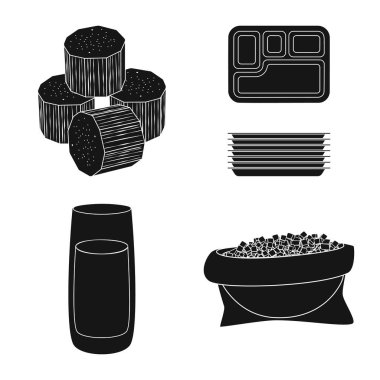 Sukroz ve teknoloji logo vektör Illustration. Sukroz ve baston hisse senedi vektör çizim seti.