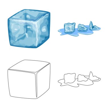 Doku ve donmuş simge vektör tasarımı. Doku ve şeffaf hisse senedi vektör çizim koleksiyonu.