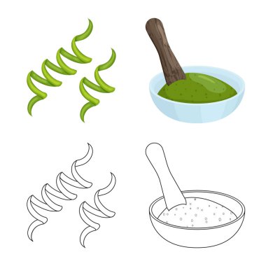 Protein ve deniz logo yalıtılmış nesne. Protein ve hisse senedi için doğal vektör simge kümesi.