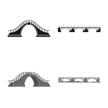 Bağlantı ve tasarım simge vektör Illustration. Bağlantı ve web için yan hisse senedi simgesi toplama.
