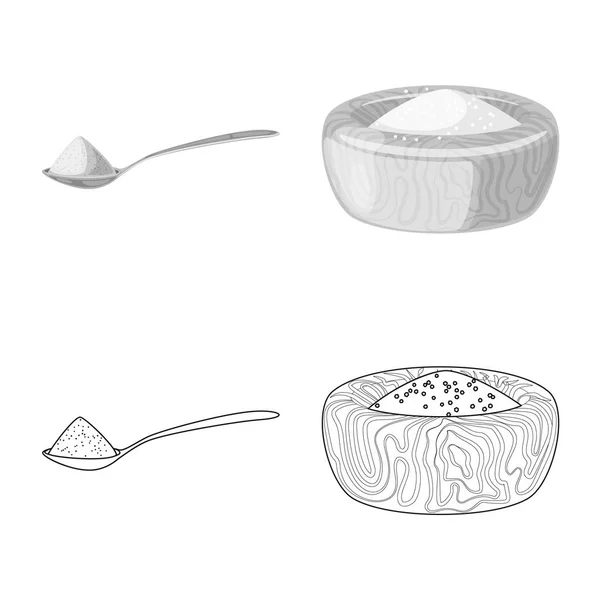 Векторный дизайн кухни и морской символ. Набор векторных иллюстраций для приготовления пищи и выпечки . — стоковый вектор