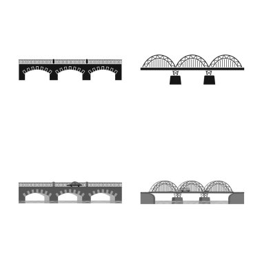Bağlantı ve tasarım logo vektör Illustration. Bağlantı ve web için yan hisse senedi simgesi toplama.