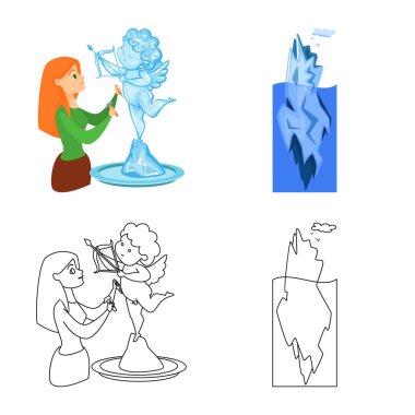 Doku ve donmuş simge vektör Illustration. Doku ve web için şeffaf hisse senedi simgesi toplama.