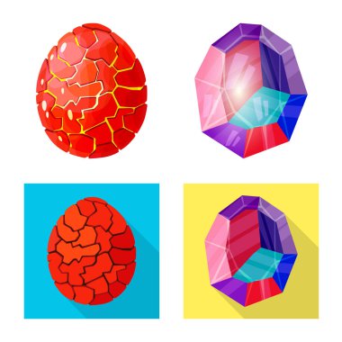 Hayvan ve tarih öncesi simge vektör tasarımı. Hayvan ve sevimli hazır vektör çizim topluluğu.