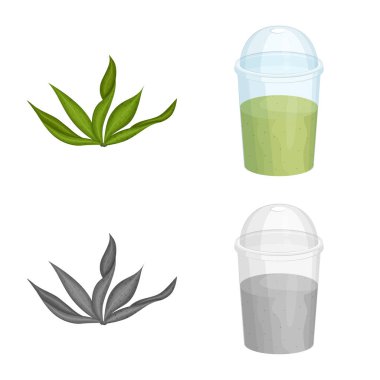 Protein ve deniz simge vektör tasarımı. Protein ve hisse senedi için doğal vektör ikon koleksiyonu.