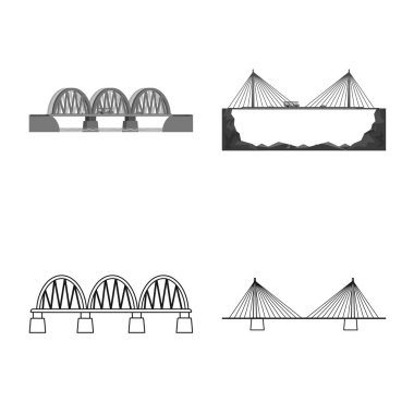 Bağlantı ve tasarım simge vektör tasarımı. Bağlantı ve yan vektör simgesini hissenin koleksiyonu.