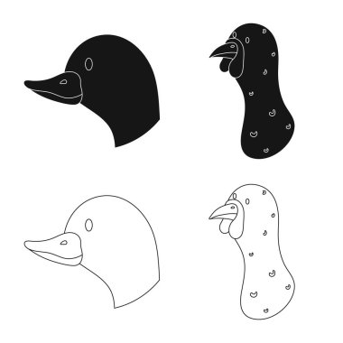 Tarım ve Hayvancılık sembolü yalıtılmış nesne. Tarım ve organik vektör simgesini hissenin koleksiyonu.