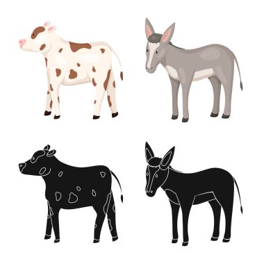 Üreme ve mutfak logosu yalıtılmış nesne. Koleksiyon ıslahının ve organik vektör hisse senedi simgesi.