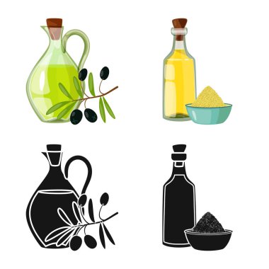 Sağlıklı ve sebze işareti vektör Illustration. Tarım hisse senedi vektör çizim ve sağlıklı topluluğu.