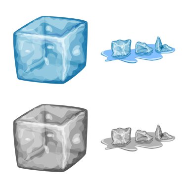 Doku ve donmuş simge vektör tasarımı. Doku ve hisse senedi için şeffaf vektör simge kümesi.