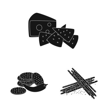 Madde ve organik simge vektör tasarımı. Web için bileşen ve ürün stok sembolü kümesi.