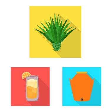 Kutlama ve parti logo vektör tasarımı. Parti ve web için Latin hisse senedi simgesi.