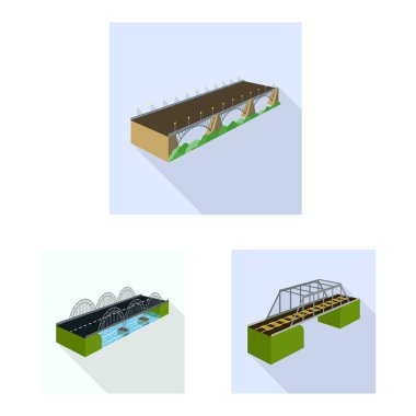 Bağlantı ve tasarım simge vektör Illustration. Bağlantı ve hisse senedi için yan vektör simge kümesi.