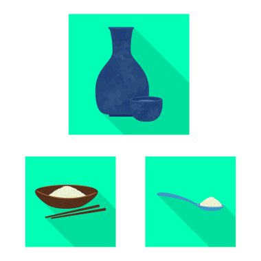 Ham ve tarımsal sembolün vektör tasarımı. Ham ve ekolojik stok vektör illüstrasyon seti.