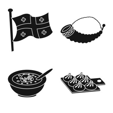 Miras ve özgünlük logosu vektör tasarımı. Miras ve geleneklerin toplanması stok vektör illüstrasyon.