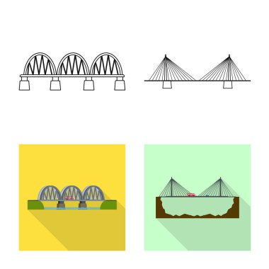 Bağlantı ve tasarım simge vektör Illustration. Bağlantı ve web için yan hisse senedi simgesi.