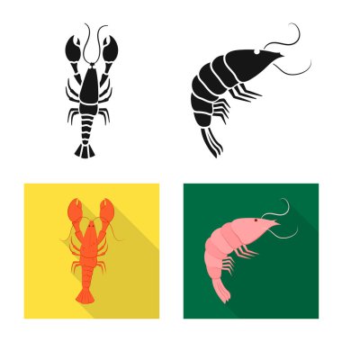 Meze ve okyanus logo vektör tasarımı. Meze ve incelik hisse senedi vektör çizim topluluğu.