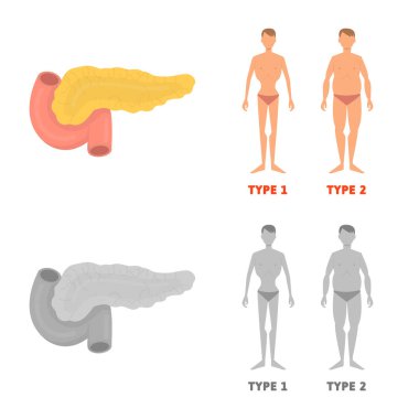 Diyet ve tedavi logo vektör Illustration. Diyet ve ilaç hisse senedi vektör çizim seti.