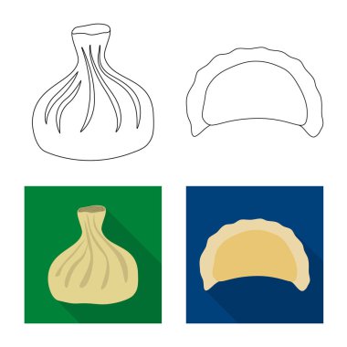 Ürün ve pişirme simge vektör Illustration. Ürünler ve web için meze hisse senedi simgesi.