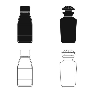 Perakende ve sağlık logo yalıtılmış nesne. Hisse senedi için perakende ve sağlık vektör simge topluluğu.