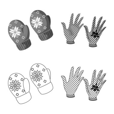 Siluet ve güvenlik işareti vektör Illustration. Hisse senedi için konfor ve siluet vektör simge kümesi.