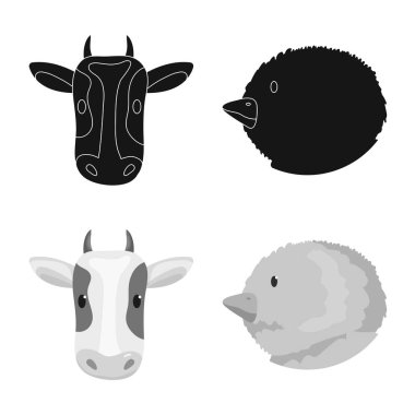 Tarım ve Hayvancılık simge vektör Illustration. Tarım ve organik hisse senedi vektör çizim.