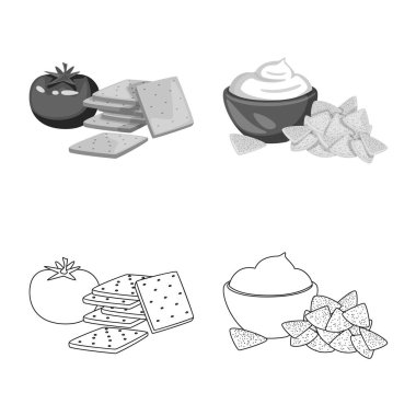 Tat ve işareti daiç yalıtılmış nesne. Tat ve web için organik hisse senedi simgesi toplama.