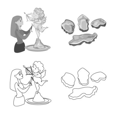 Doku ve donmuş simgesi yalıtılmış nesne. Doku ve hisse senedi için şeffaf vektör ikon koleksiyonu.