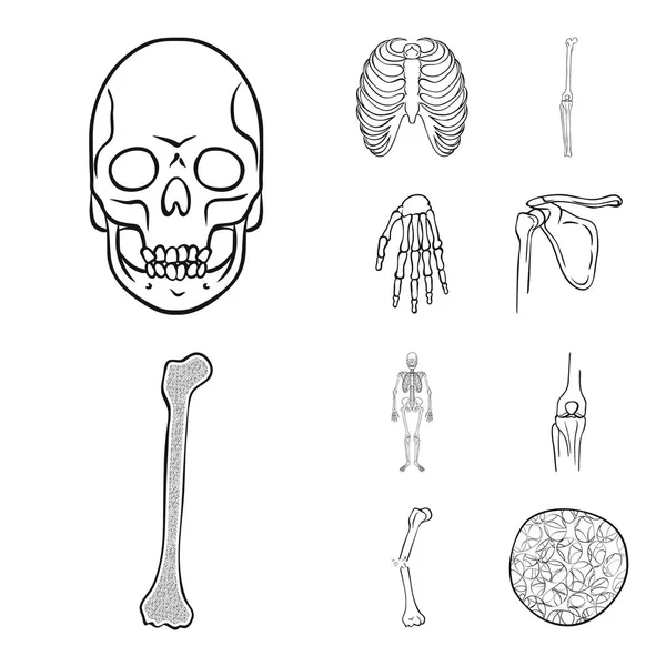 Oggetto isolato di medicina e segno clinico. Set di medicina e icona vettoriale medica per magazzino . — Vettoriale Stock