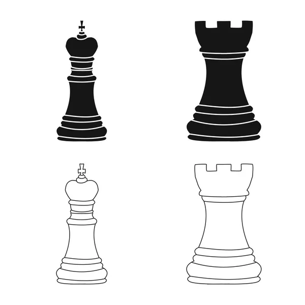 Illustration vectorielle de checkmate et logo mince. Collecte de checkmate et icône vectorielle cible pour le stock . — Image vectorielle