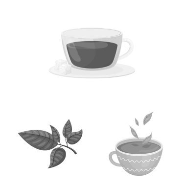 Yeşil ve siyah simge vektör tasarımı. Vektör yeşil ve organik simgesini hissenin topluluğu.