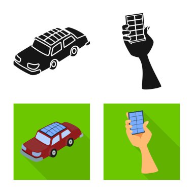 Yenilik ve teknoloji logo vektör tasarımı. Yenilik ve doğa vektör simgesini hissenin koleksiyonu.