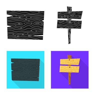 Ham vektör çizim ve orman oturum açın. Ham topluluğu ve parke hisse senedi simgesi web için.