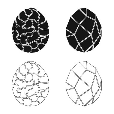Hayvan ve tarih öncesi simge vektör tasarımı. Hayvan ve sevimli hazır vektör çizim seti.