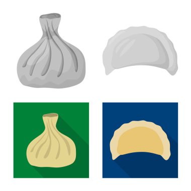 Ürün ve pişirme simge vektör Illustration. Ürünler ve web için meze hisse senedi simgesi.