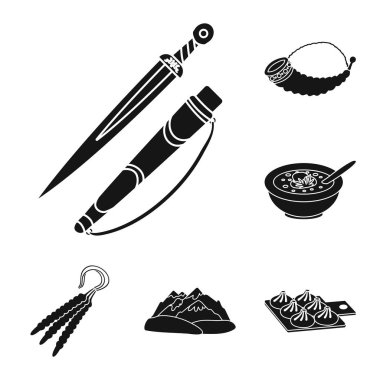 Miras ve özgünlük logosu izole nesne. Miras ve geleneklerin toplanması stok vektör illüstrasyon.