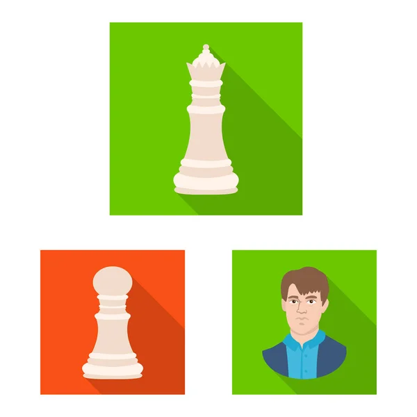 Vector illustration of checkmate and thin sign. Collection of checkmate and target vector icon for stock. — Stock Vector