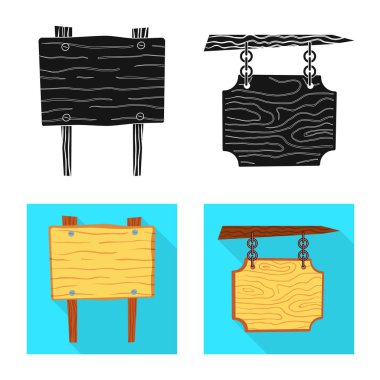 Ham vektör çizim ve orman oturum açın. Parke hisse senedi vektör çizim ve ham kümesi.