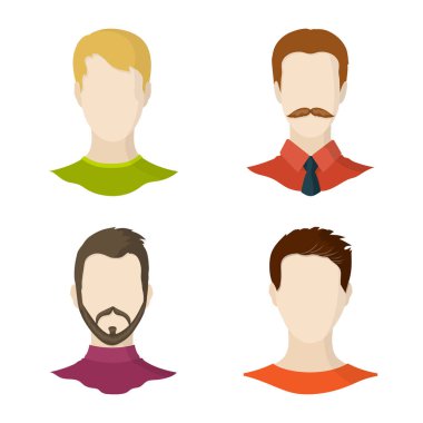 Avatar ve kukla simge vektör tasarımı. Dizi avatar ve şekil hisse senedi simgesi web için.