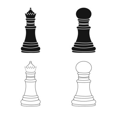 Şah mat ve ince sembolü yalıtılmış nesne. Şah mat ve hedef hisse senedi simgesi web için kümesi.