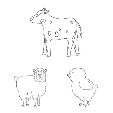 Ev yapımı ve kırsal işareti vektör tasarımı. Web için ev yapımı ve tarım stok sembolü koleksiyonu.