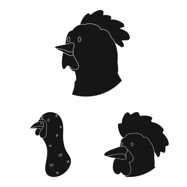 Çiftlik ve organik simge vektör tasarımı. Çiftlik ve kafa stok vektör çizim koleksiyonu.