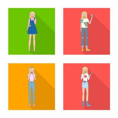 Kadın ve vücut işareti izole nesne. Web için kadın ve stil stok sembolü koleksiyonu.