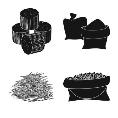 Sakaroz ve teknoloji simgesinin vektör Illustration. Stok için sakaroz ve kamışı vektör simgesi koleksiyonu.