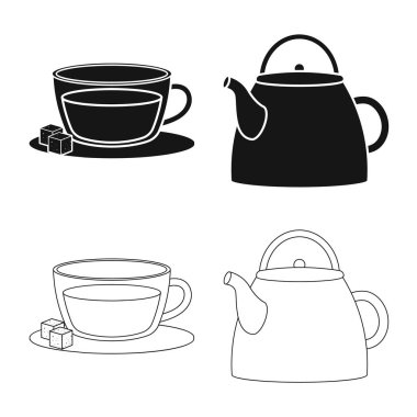 Vektör çizim çiçek ve sağlıklı sembol. Sağlıklı ve degrade hisse senedi simgesi için web topluluğu.