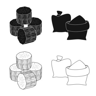 Çiftlik ve tarım simge vektör Illustration. Çiftlik ve teknoloji hisse senedi simgesi için web topluluğu.